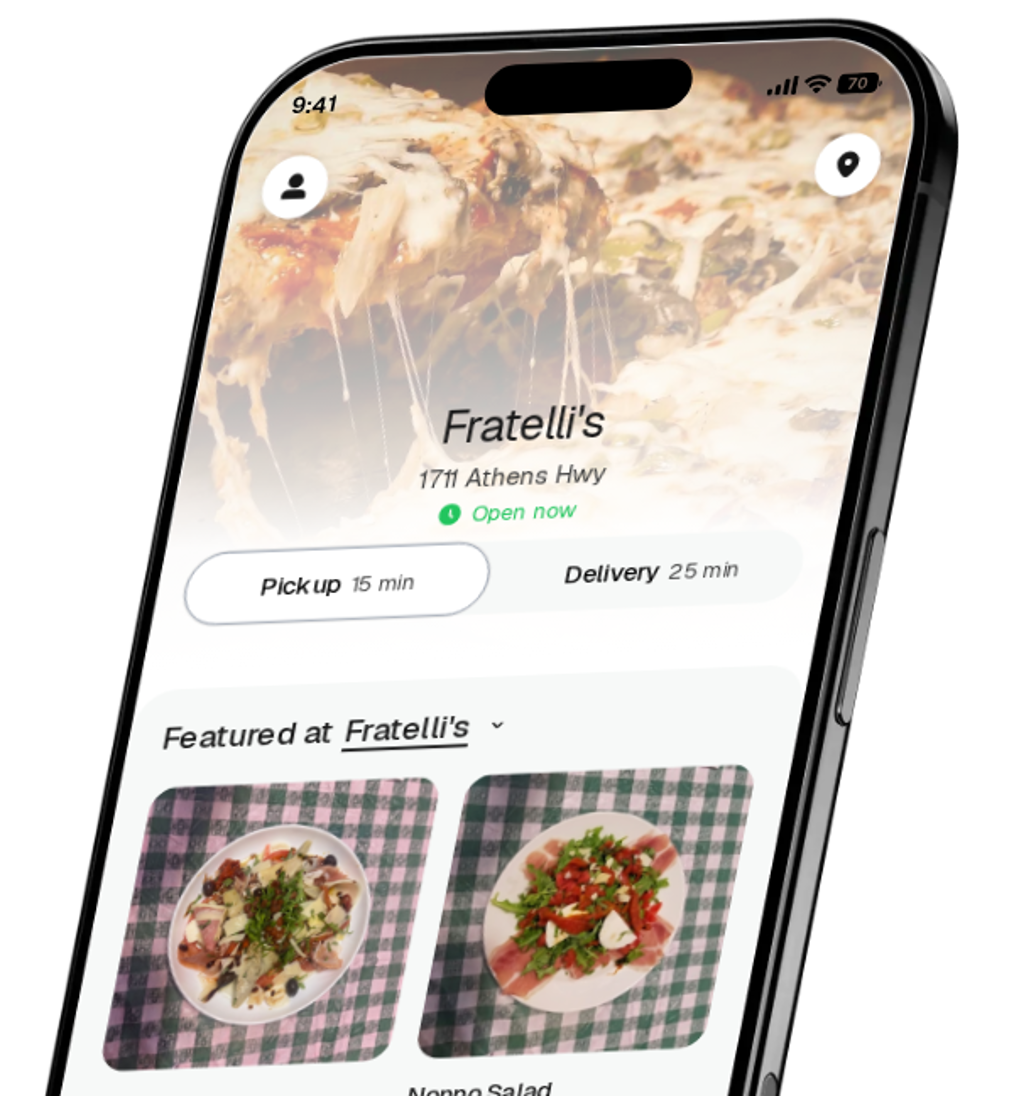 Fratelli's app preview